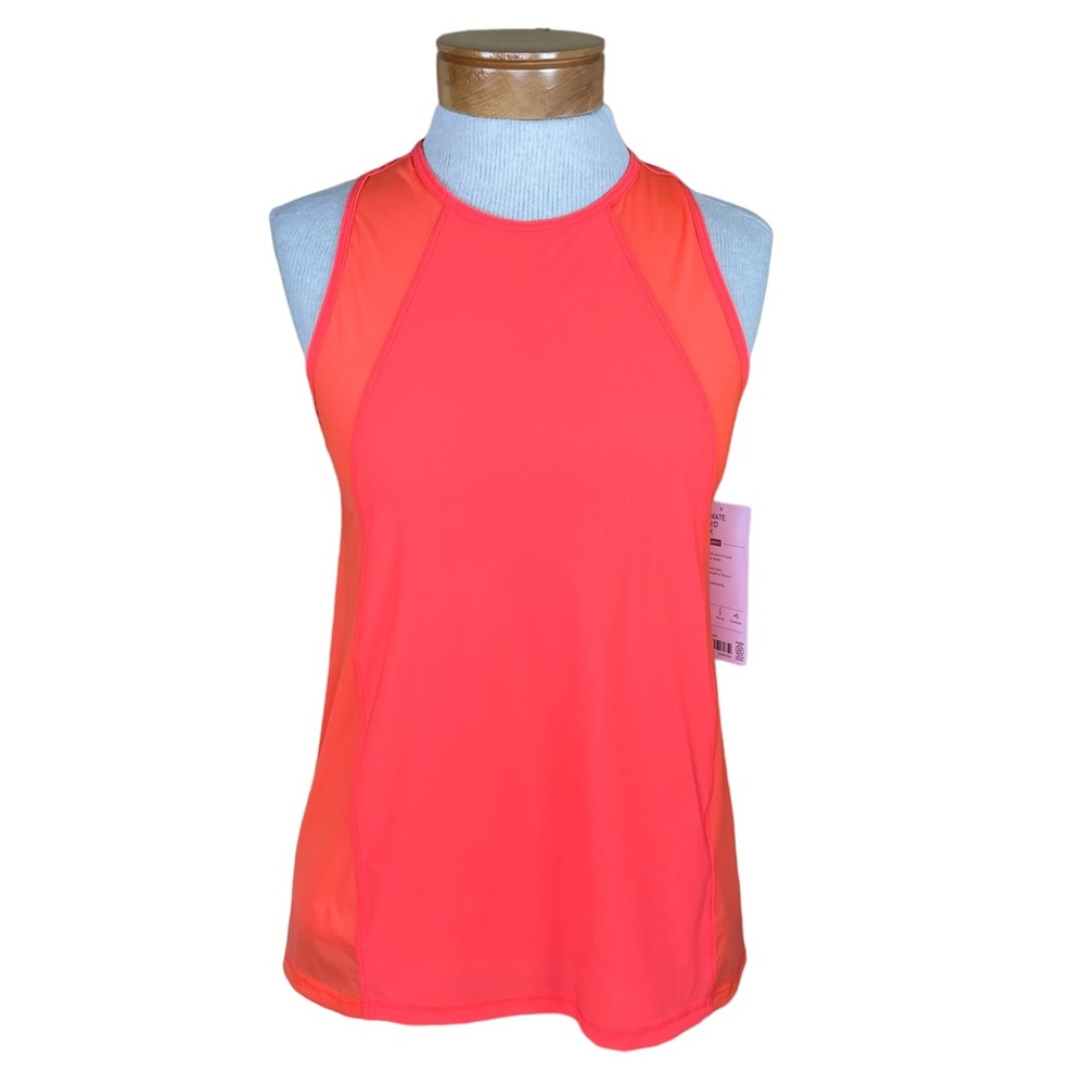 Athleta Women’s Wicking & Breathable Ultimate Hybrid Tank In Neon Orange XS NWT